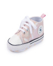 First Walker Casual sequins canvas shoes soft sole prewalker toddler baby Ankle shoes Pink